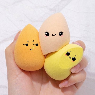 2021 New Powder Makeup Sponge Puff Wholesale Beauty Egg Colorful Soft Lovely Makeup Sponge Set